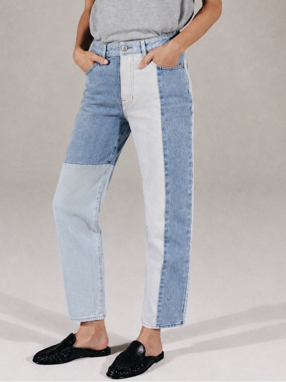 PACSUN Eco Hopper Patch Mom Jeans {US 27}